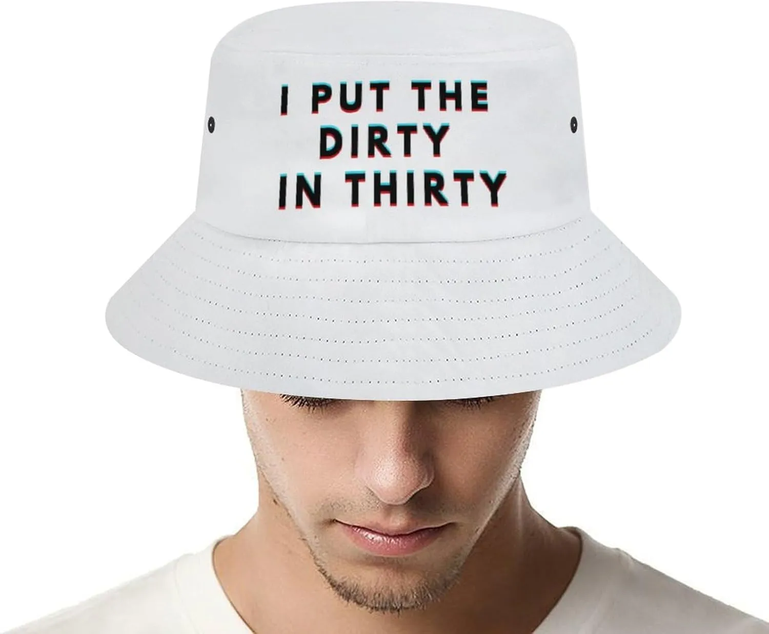 I Put The Dirty in Thirty 30th Birthday Bucket Hat for Men Women Packable Fisherman Hat Sun Cap Outdoor Travel Beach Caps
