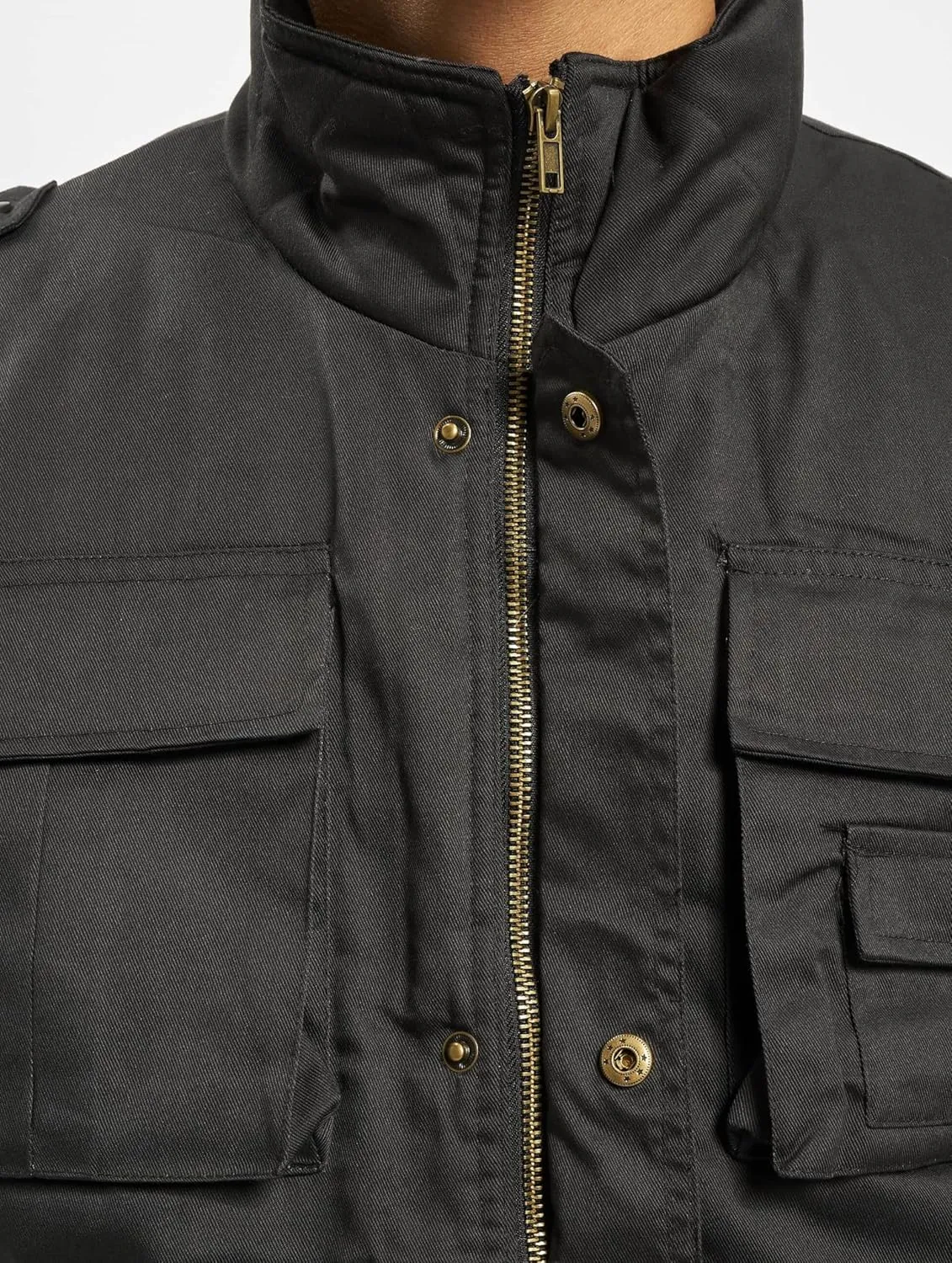 Individual Wear Men's Ranger Utility Vest - Lightly Padded Outdoor Full-Zip Sleeveless Jacket with Stand-Up Collar