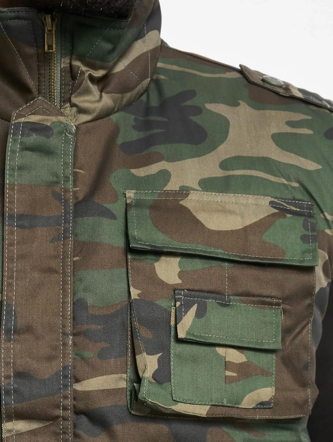 Individual Wear Men's Ranger Utility Vest - Lightly Padded Outdoor Full-Zip Sleeveless Jacket with Stand-Up Collar