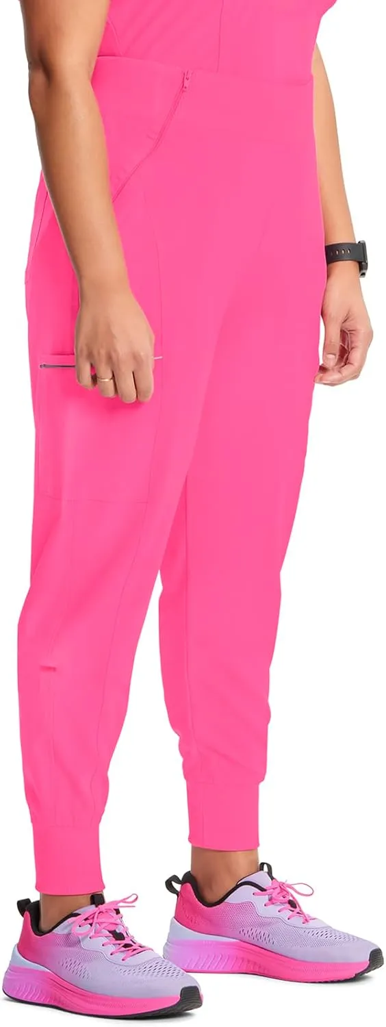 Infinity Women's Scrub Jogger Pants Mid Rise Bottoms with 5 Pockets, Moisture Wicking & 360 Stretch Fabric - CK110A