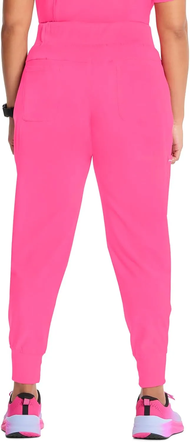 Infinity Women's Scrub Jogger Pants Mid Rise Bottoms with 5 Pockets, Moisture Wicking & 360 Stretch Fabric - CK110A