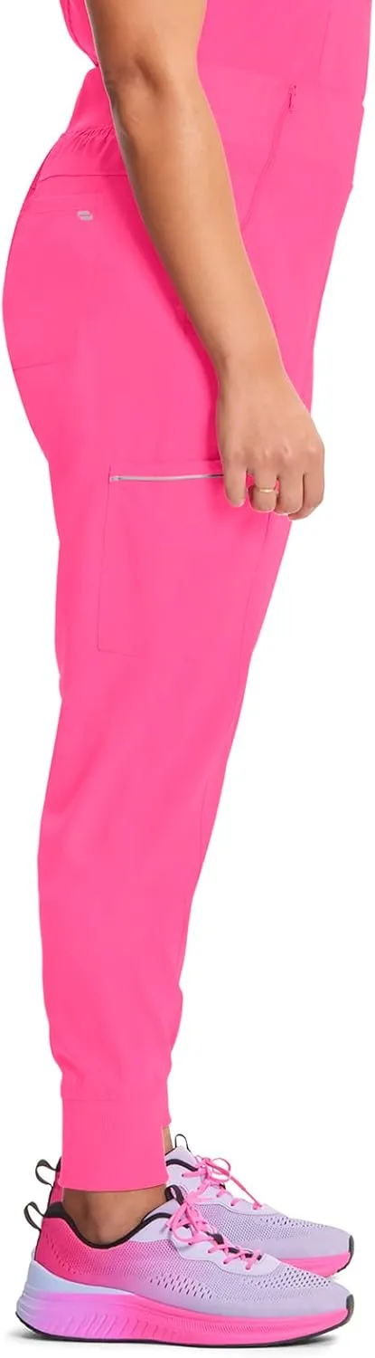 Infinity Women's Scrub Jogger Pants Mid Rise Bottoms with 5 Pockets, Moisture Wicking & 360 Stretch Fabric - CK110A