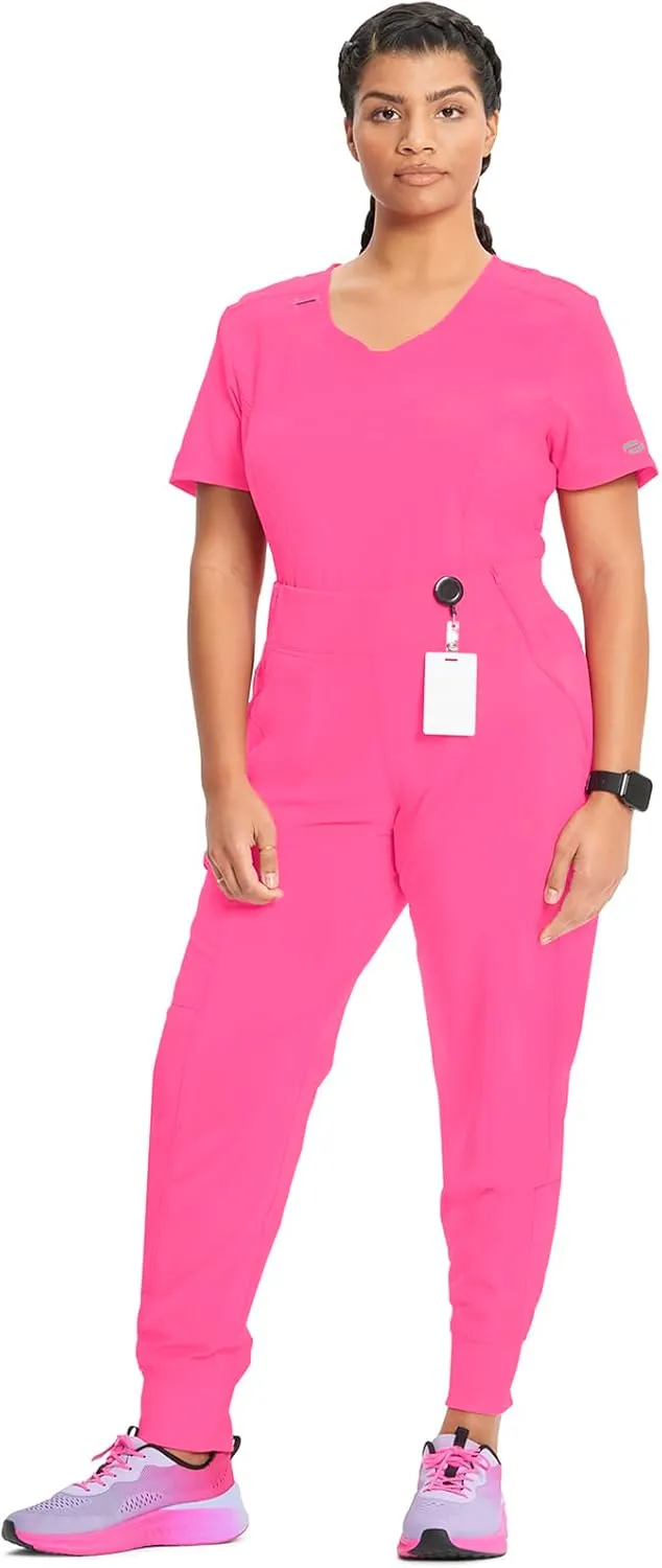 Infinity Women's Scrub Jogger Pants Mid Rise Bottoms with 5 Pockets, Moisture Wicking & 360 Stretch Fabric - CK110A