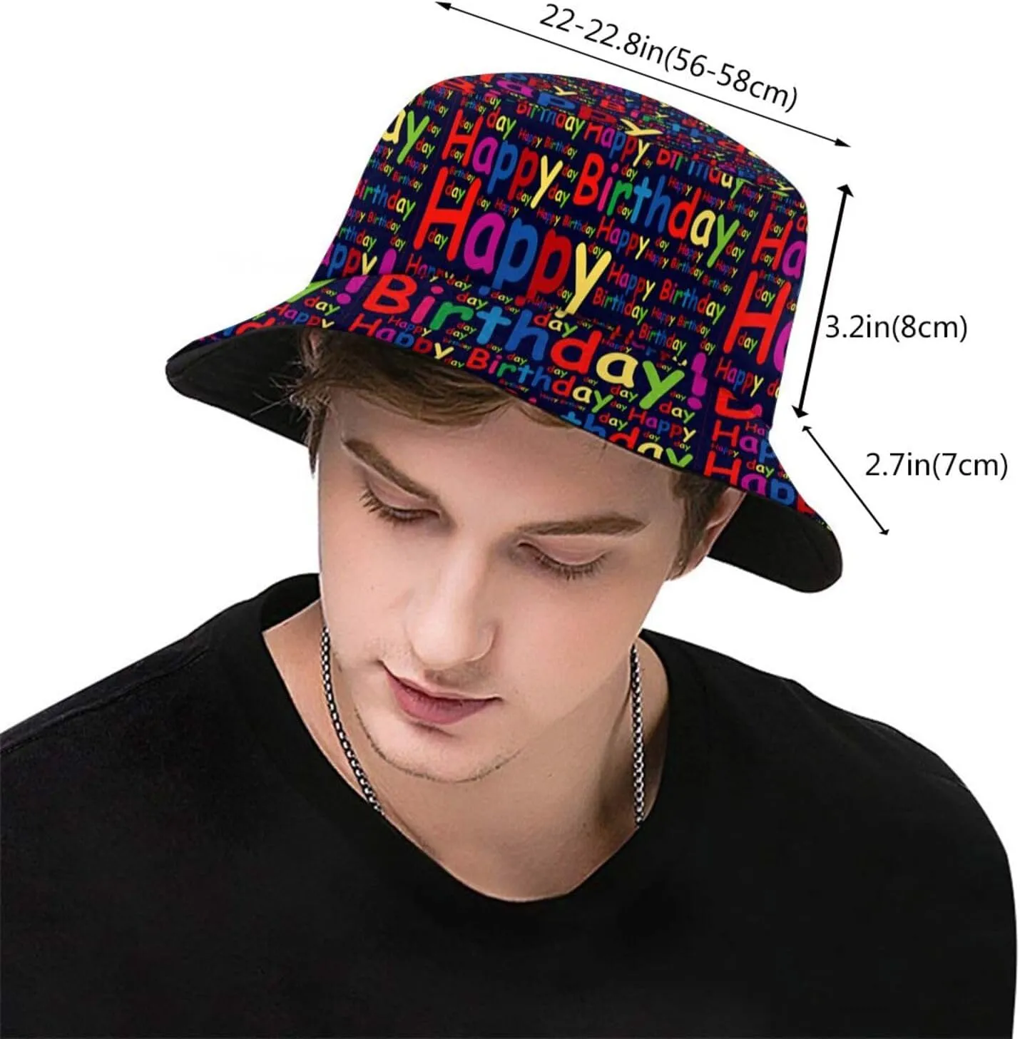 It's My Birthday Bucket Hat, Unisex Birthday Hat Outdoor Beach Summer Fisherman Cap for Men Women