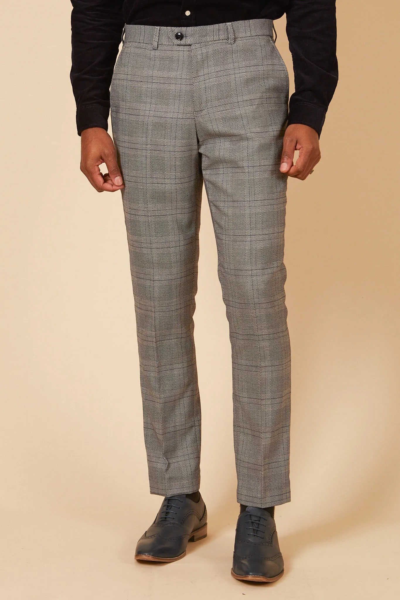 JERRY - Grey Check Two Piece Suit