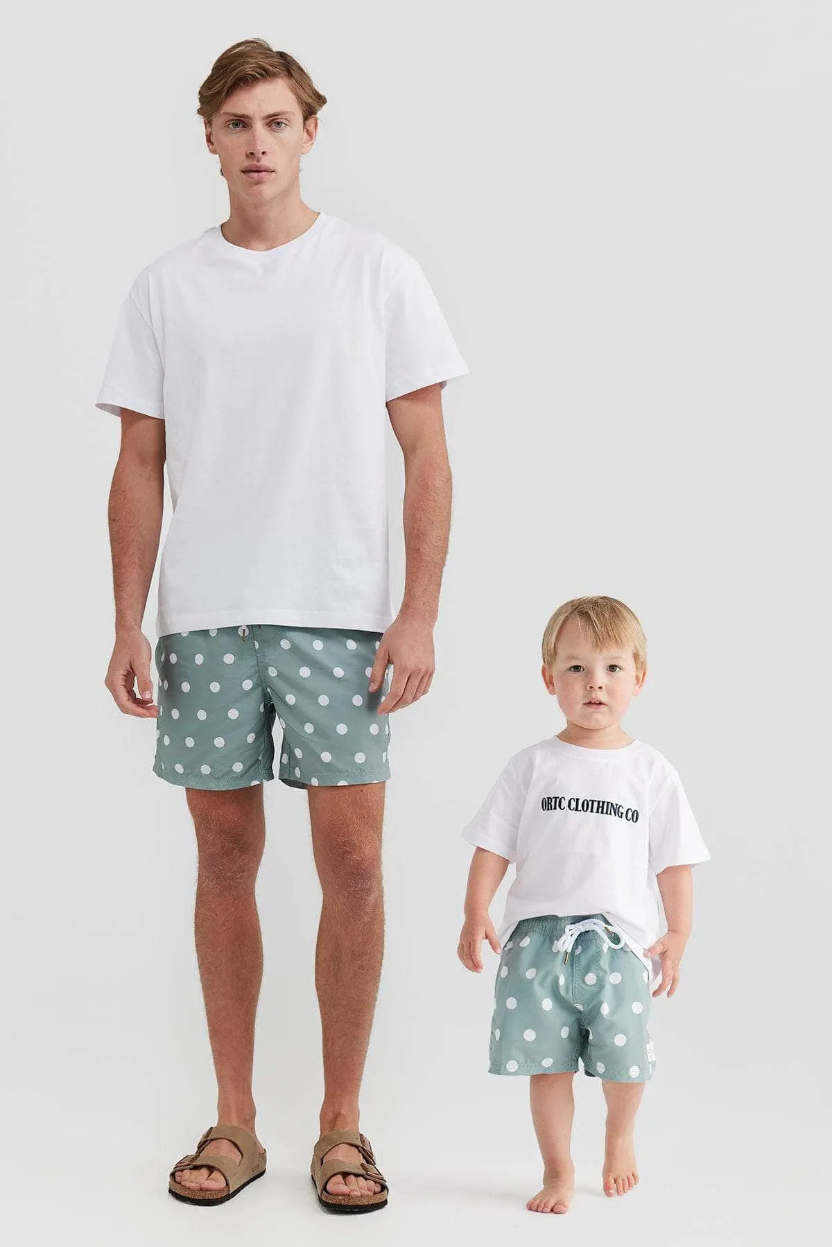 Jnr Henley Sage Swim Shorts