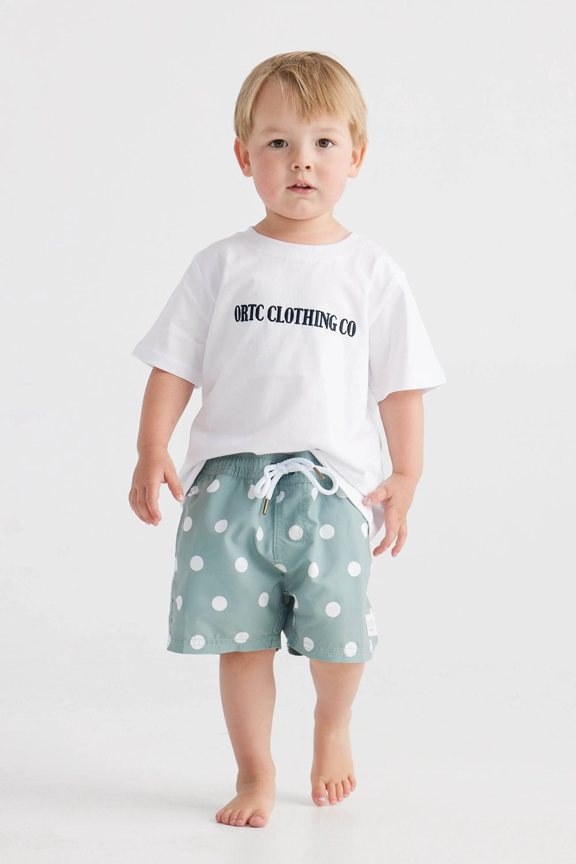 Jnr Henley Sage Swim Shorts
