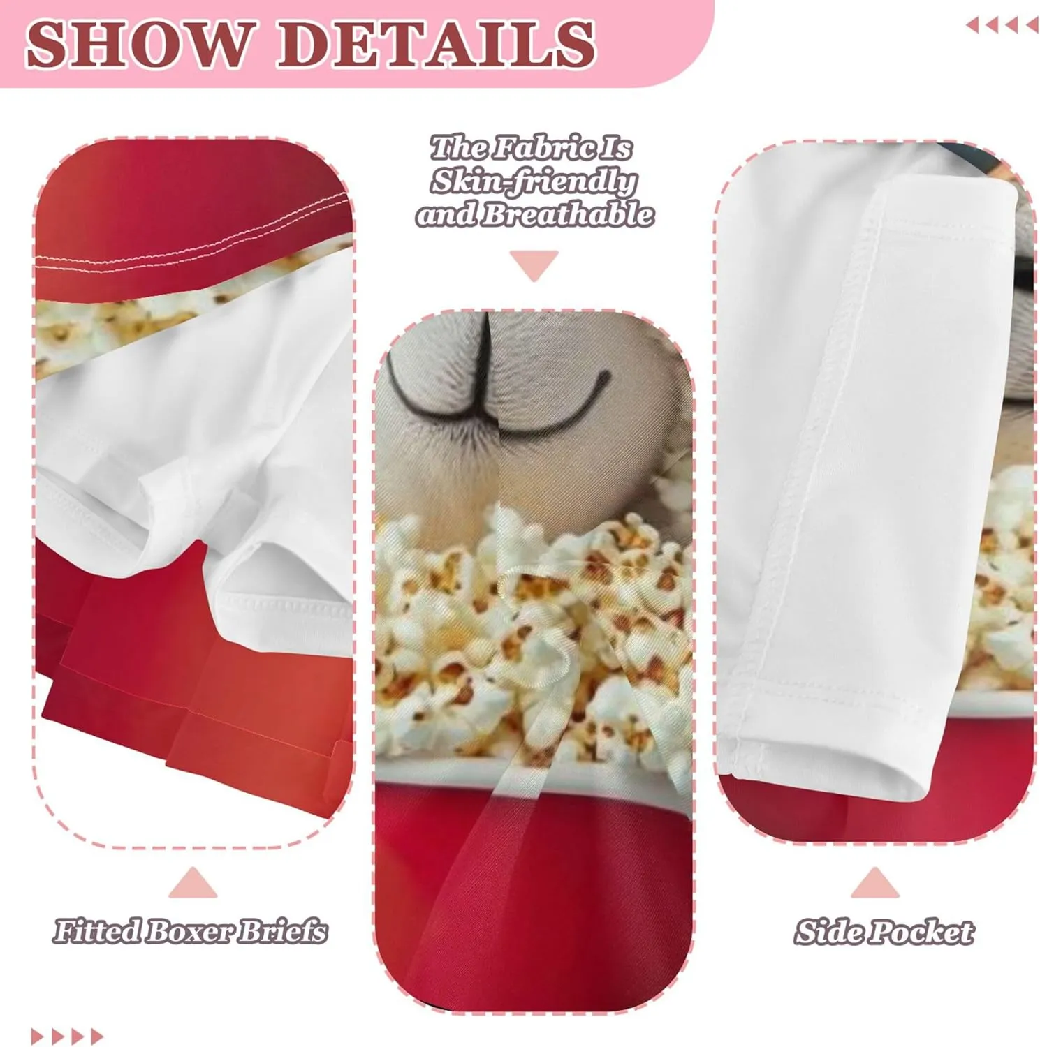 Joisal Tennis Skirts for Kids Cool Sheep Sunglasses Popcorn Girls' Shorts Athletic Skorts Dance School 4t