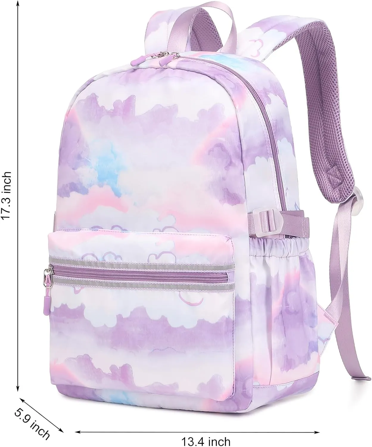 Joyfulife Lightweight Water Resistant Backpack for Teen Girls School Backpack with Lunch Bag Set
