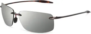JULI Sports Sunglasses for Men Women Tr90 Rimless Frame for Running Fishing Golf Surf Driving MJ8009