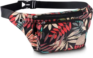 KAMO Fanny Pack, Waist Bag Sling Backpack Water Resistant Durable Polyester Small Waist Bag