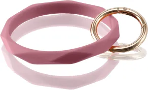 Key Ring Bracelet Keychain Silicone Bangle for Women and girls Diamond Shaped
