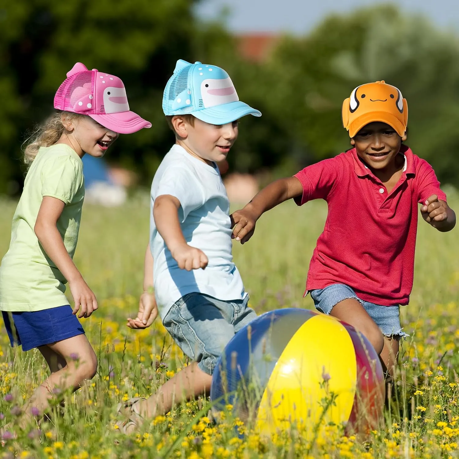 Kids Baseball Cap,3D Design Breathable Sun Protection Adjustable Boys Girls for Aged 3-8 Years Young Children