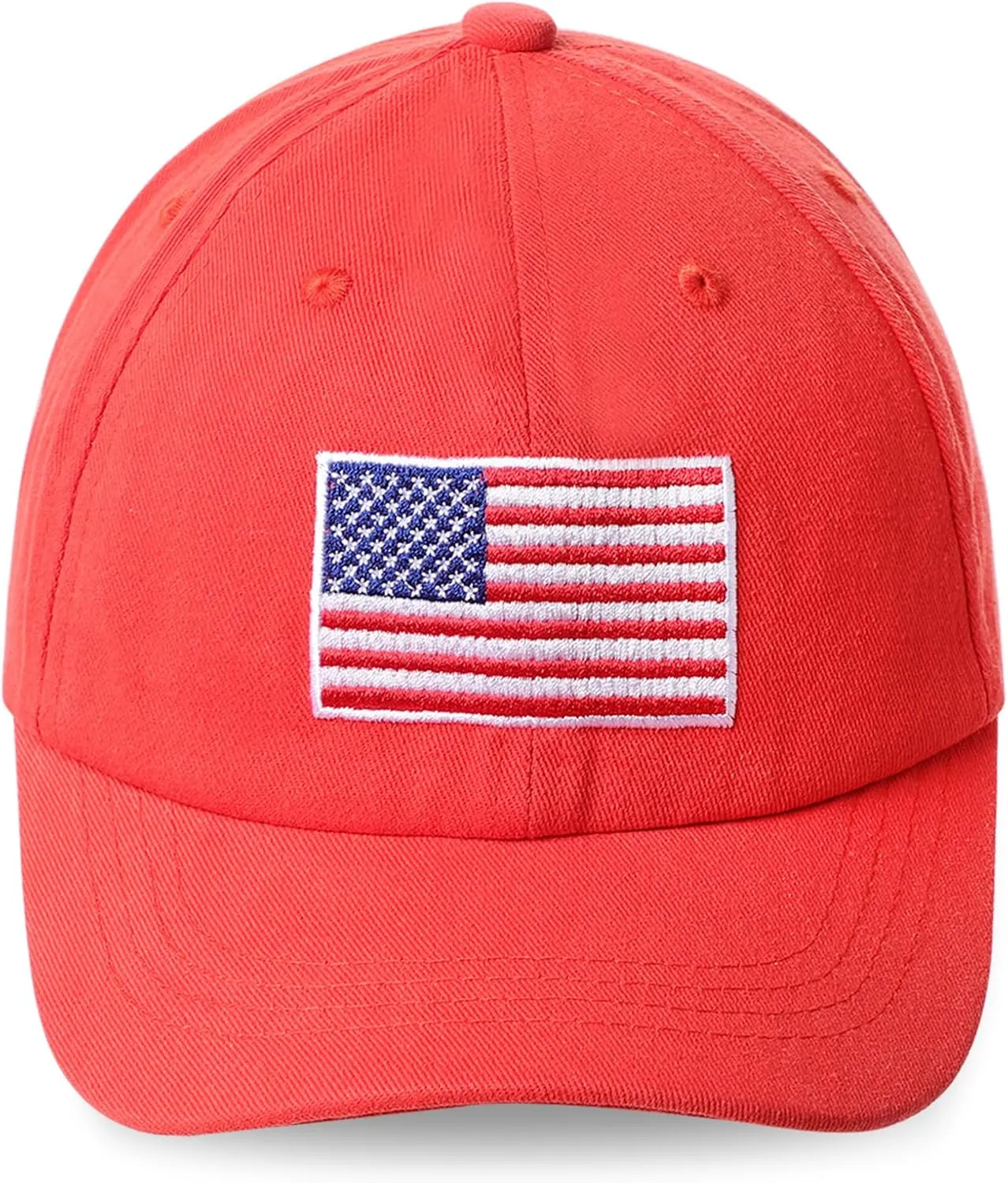 Kids Baseball Hat Toddler American Flag Baseball Caps Adjustable Trucker Hat Patriotic Cap for 3-8 Years