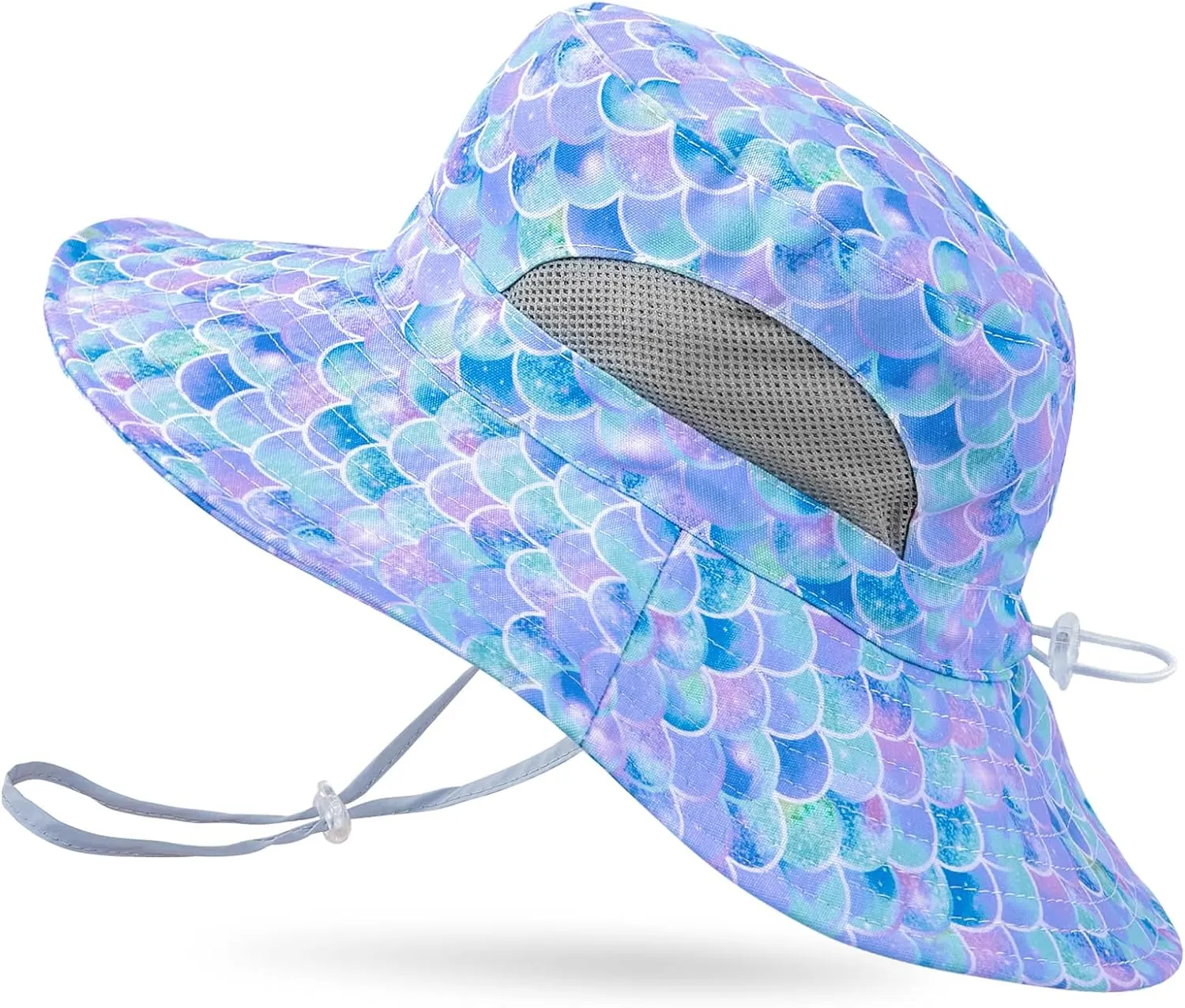 Kids Sun Hat for Girls Mesh Bucket Hat Toddler UV Protection Beach Hat Kids Foldable Fishing Hat for Girls 2-8 Years