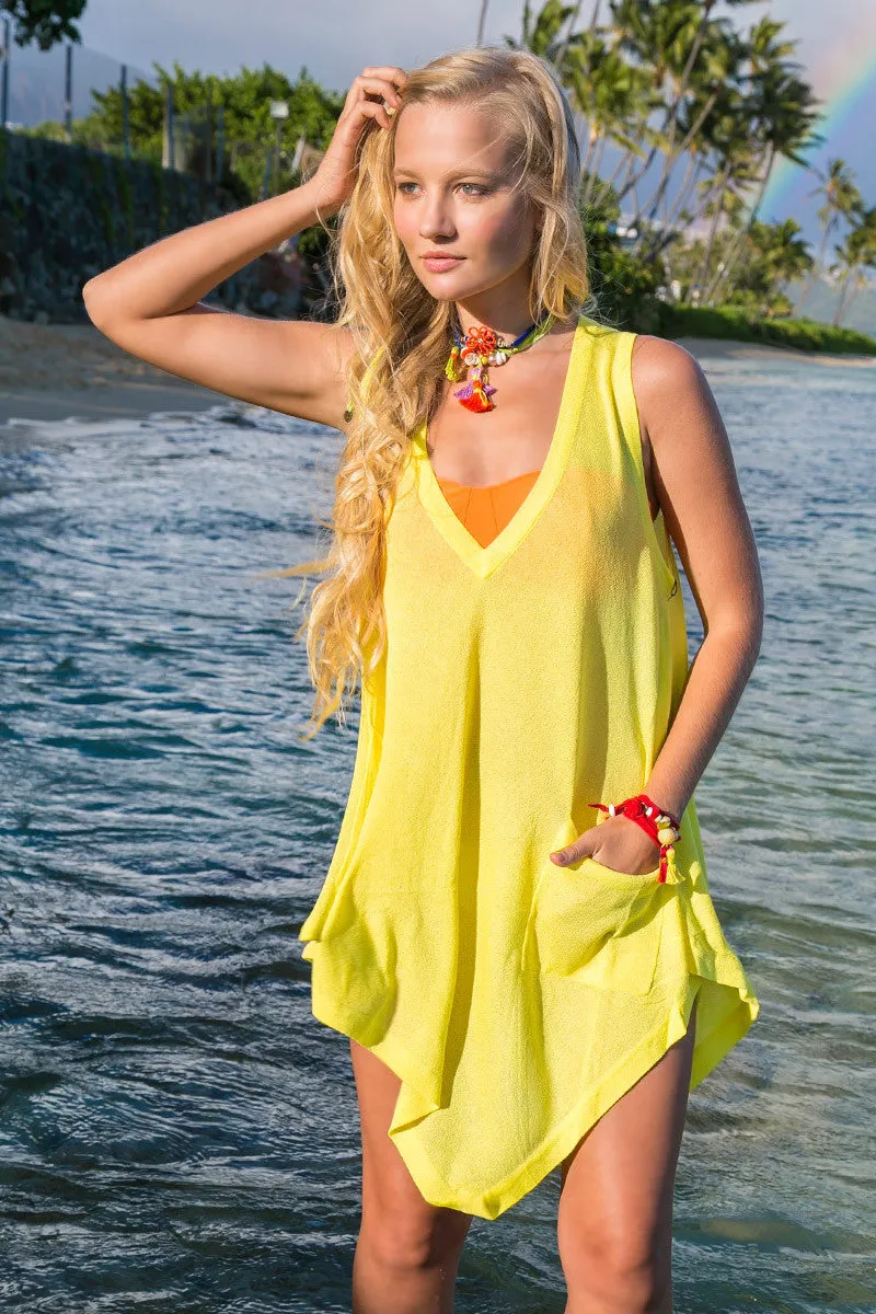 Knit Tank in Yellow