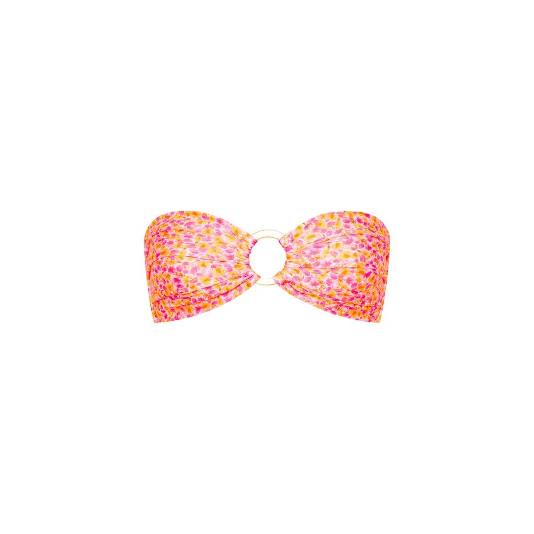 Kulani Kinis Strapless Bandeau Top-Sherbet Shimmer