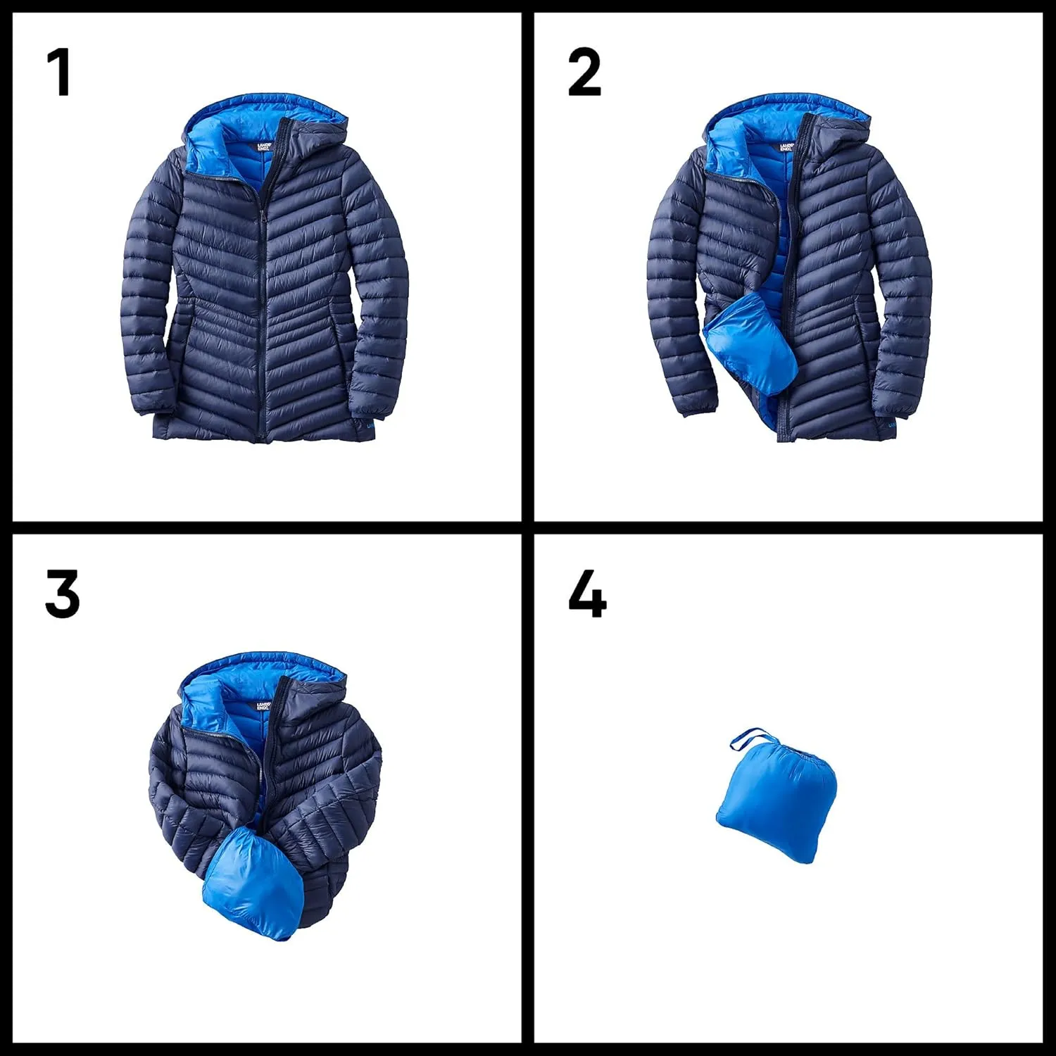 Lands' End Women's Ultralight Packable Down Jacket