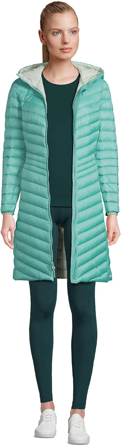 Lands' End Women's Ultralight Packable Long Down Coat