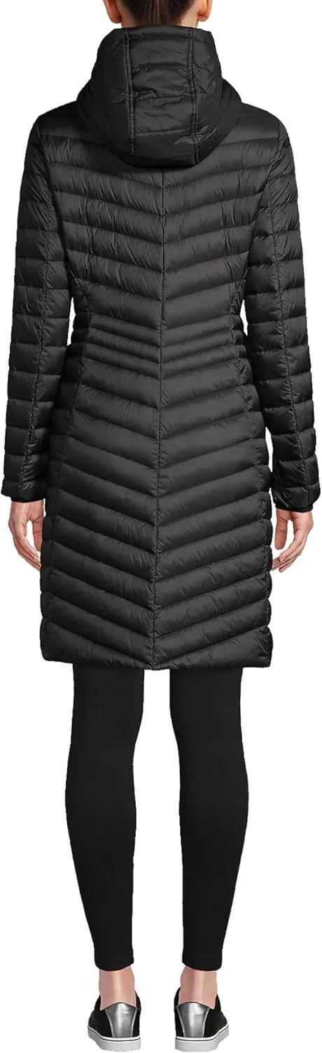 Lands' End Women's Ultralight Packable Long Down Coat