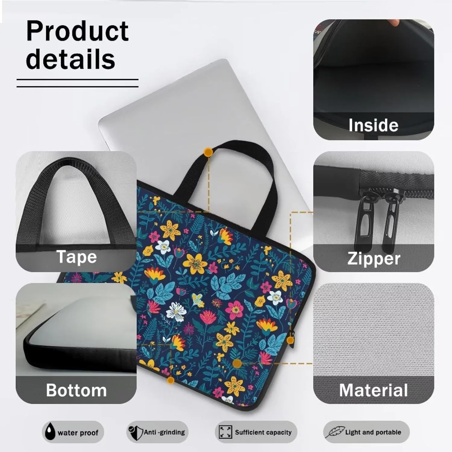 Laptop Backpack, Water Resistant Computer Bag Laptop Tote Bag, Shoulder Bag Casual Business Briefcase