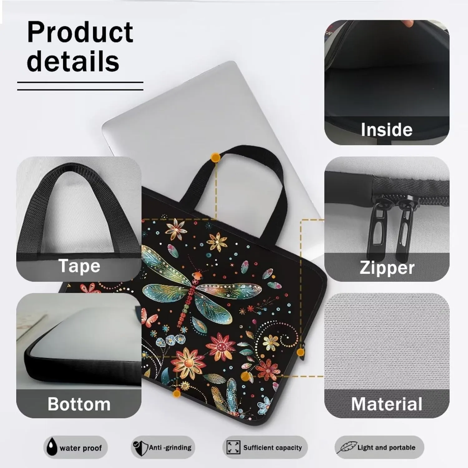 Laptop Backpack, Water Resistant Computer Bag Laptop Tote Bag, Shoulder Bag Casual Business Briefcase