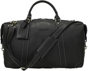 Leather Handmade Messenger Bag Waterproof Vintage Large Carry On Laptop Overnight Weekend Gym