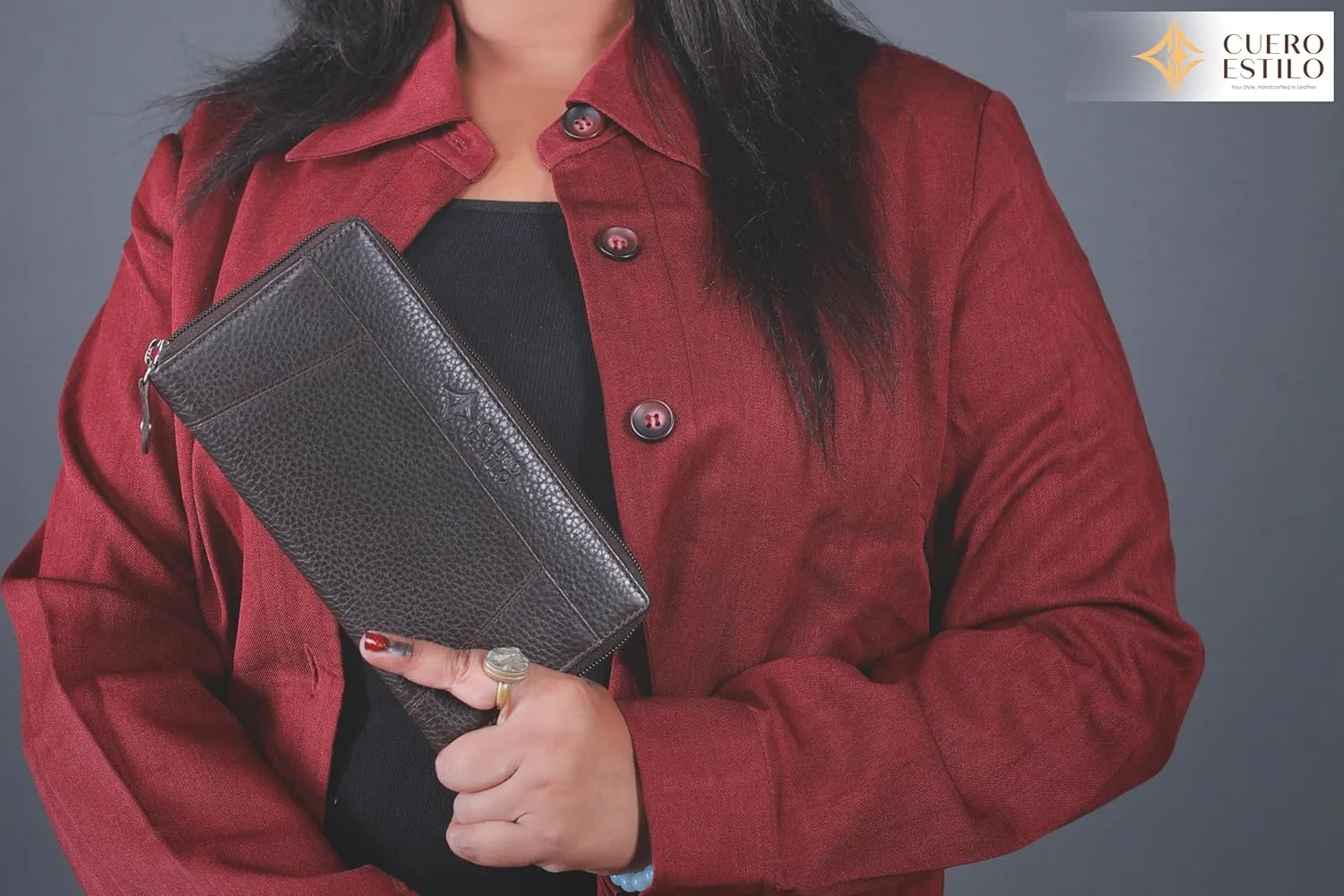 Leather Wallet for Women  RFID Secure, Water-Resistant Floater Leather, Zipper Compartments, Stylish & Durable.