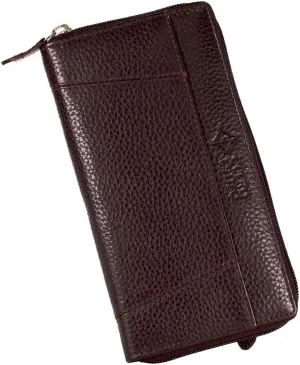 Leather Wallet for Women  RFID Secure, Water-Resistant Floater Leather, Zipper Compartments, Stylish & Durable.