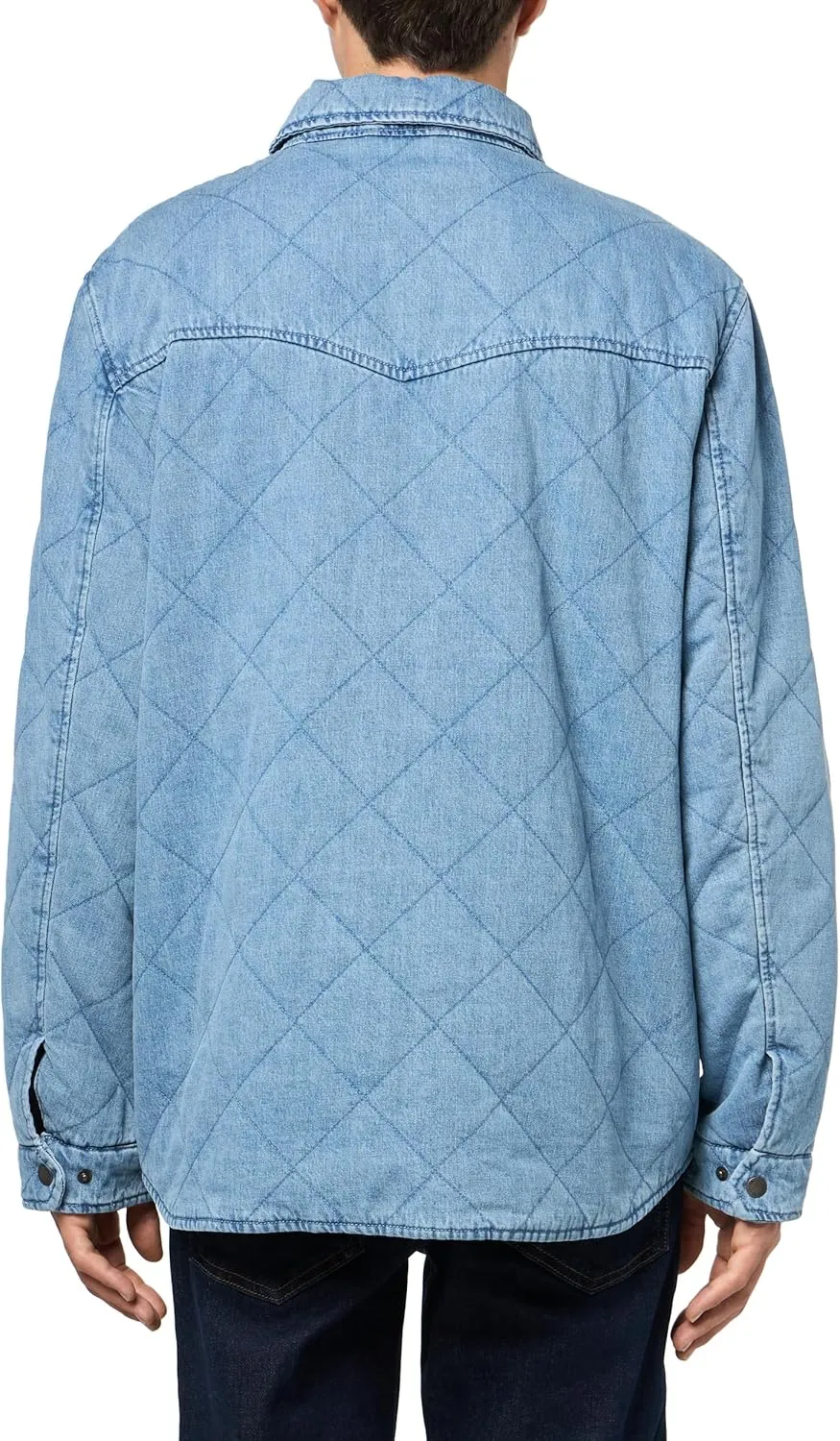 Levi's Men's Diamond Quilted Denim Shacket