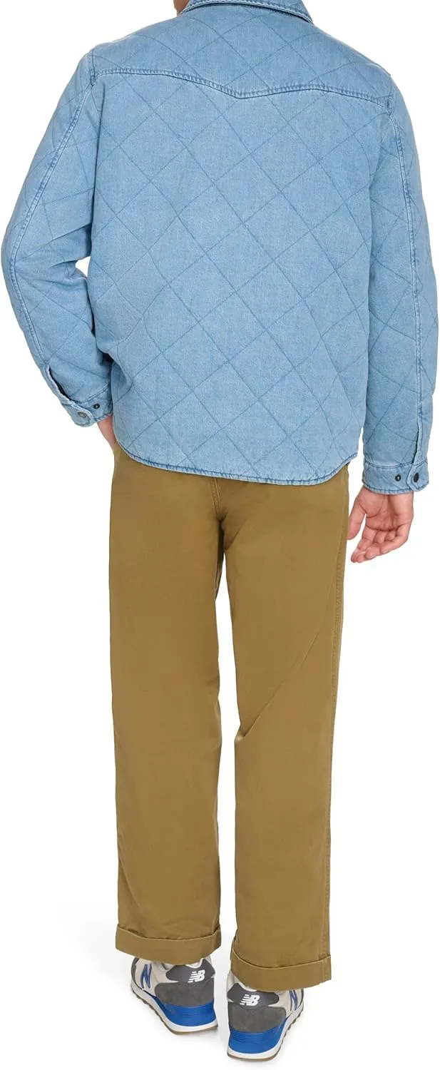 Levi's Men's Diamond Quilted Denim Shacket