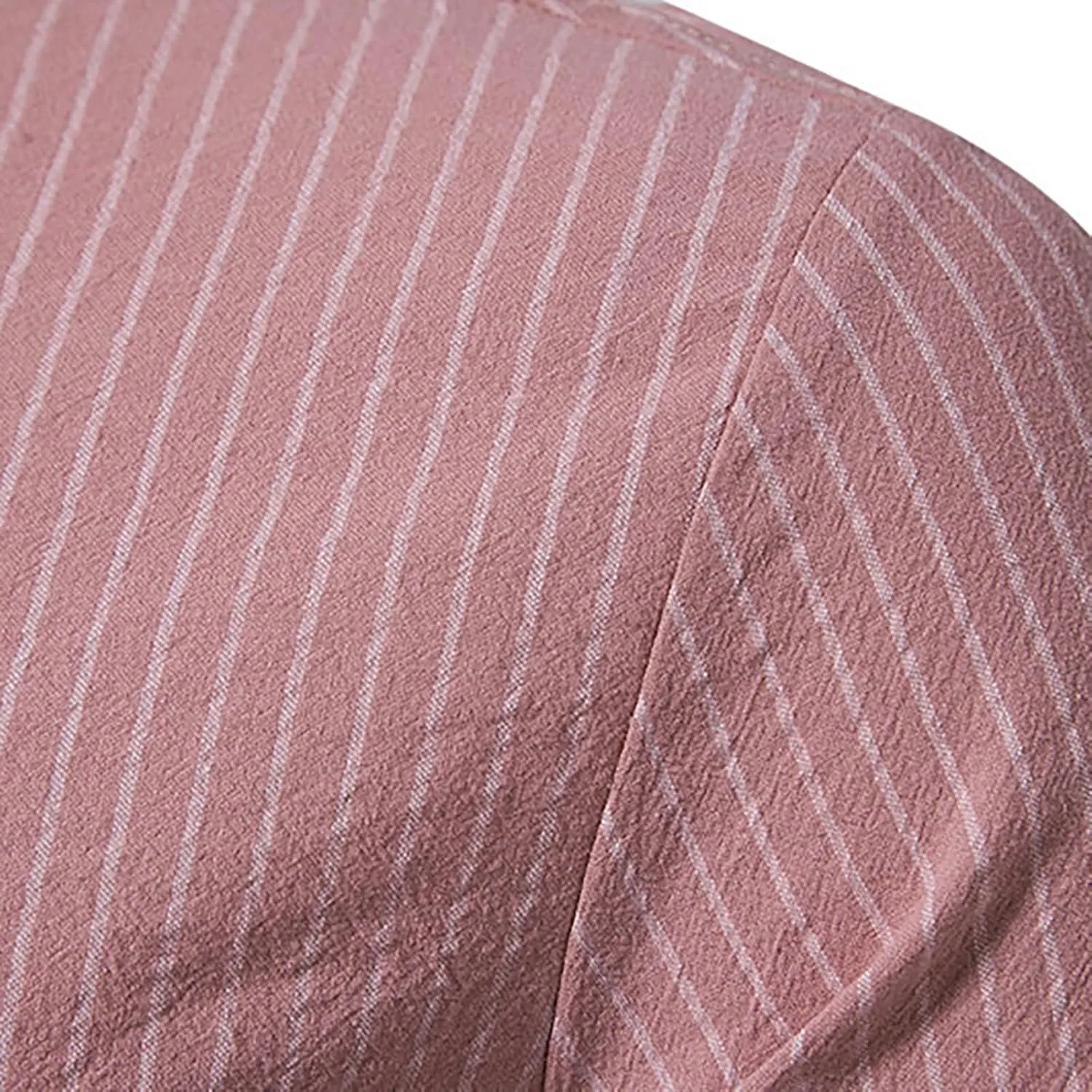 Linen Henley Shirts for Men Long Sleeve Striped Tshirts Summer Casual Work Tops Lightweight Breathable Clothes