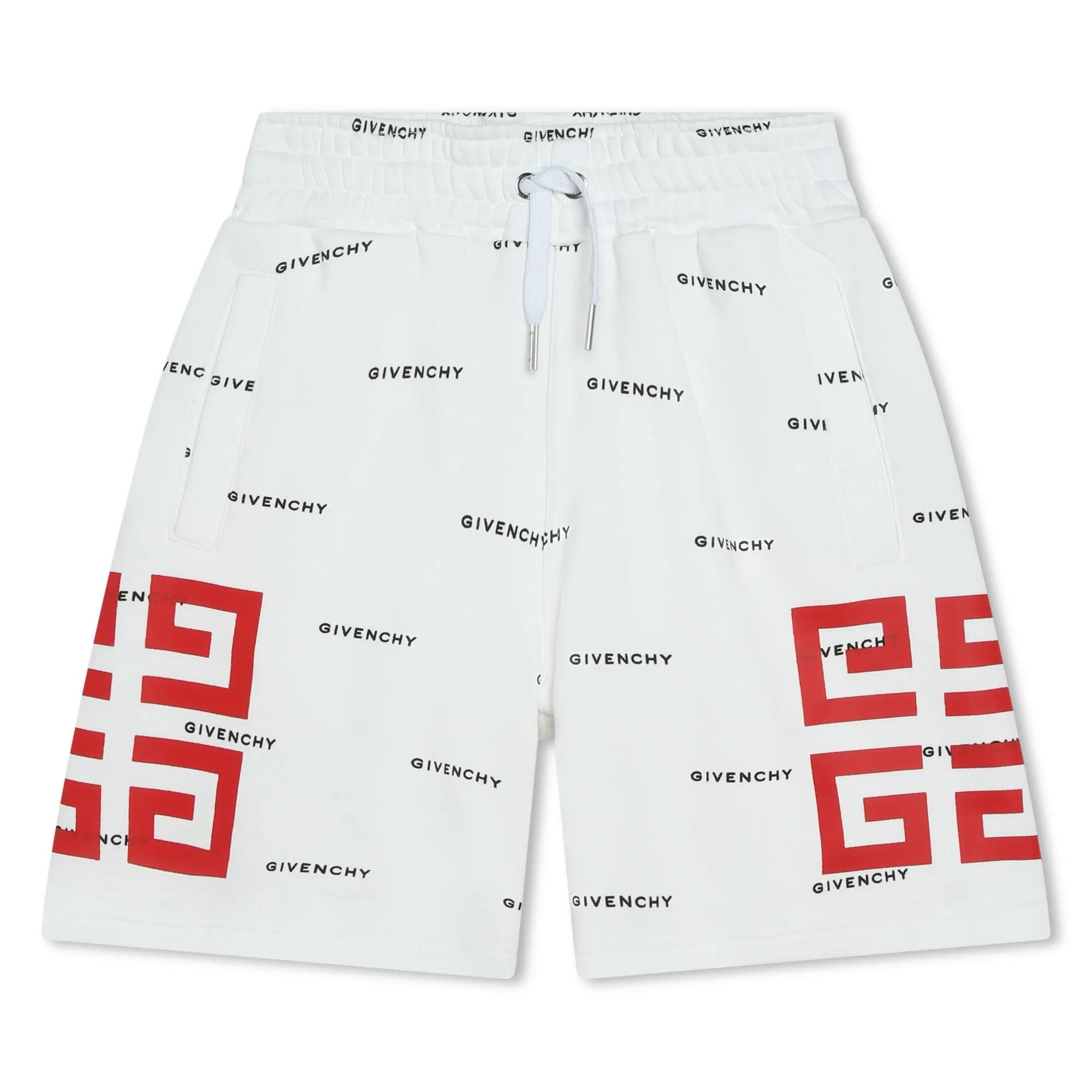Logo White Shorts