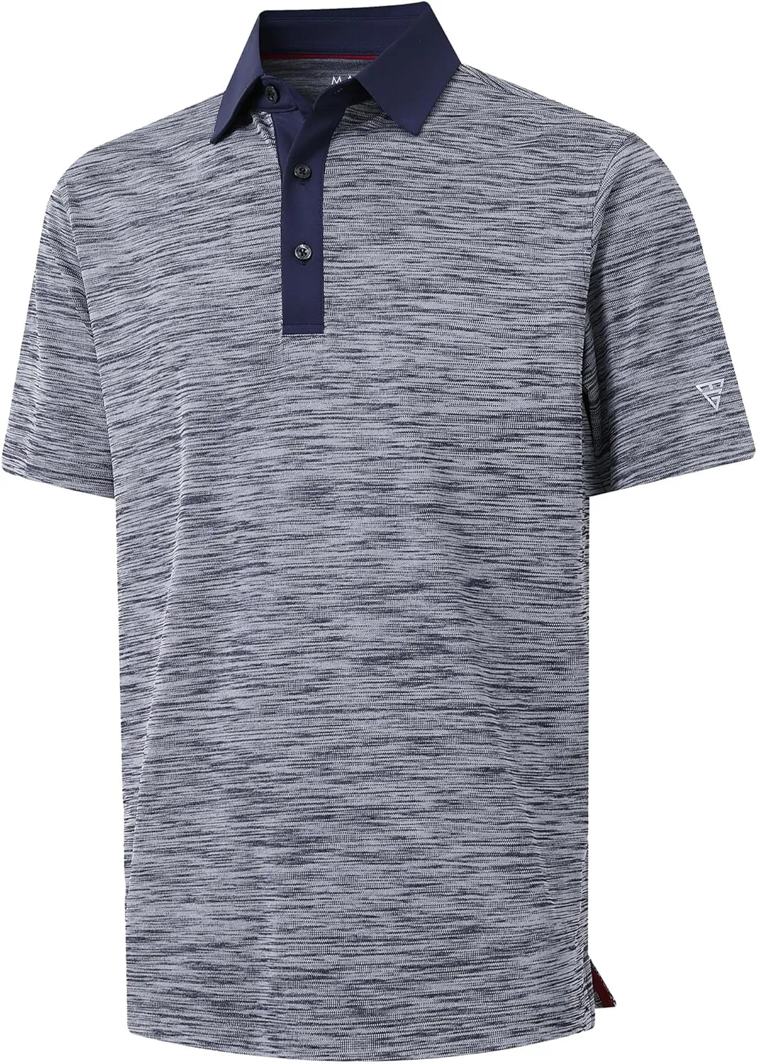 M MAELREG Golf Shirts for Men Dry Fit Short Sleeve Casual Performance Moisture Wicking Heather Pique Collared Polo Shirts