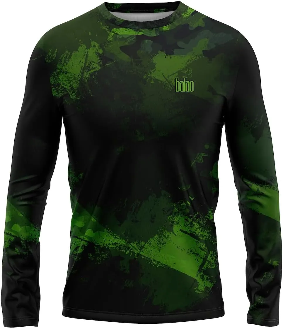 Made in USA Fishing Shirts for Men Long Sleeve Lightweight Dri Fit UPF 40  Sun Protection Quick Dry Running Hiking Tshirts