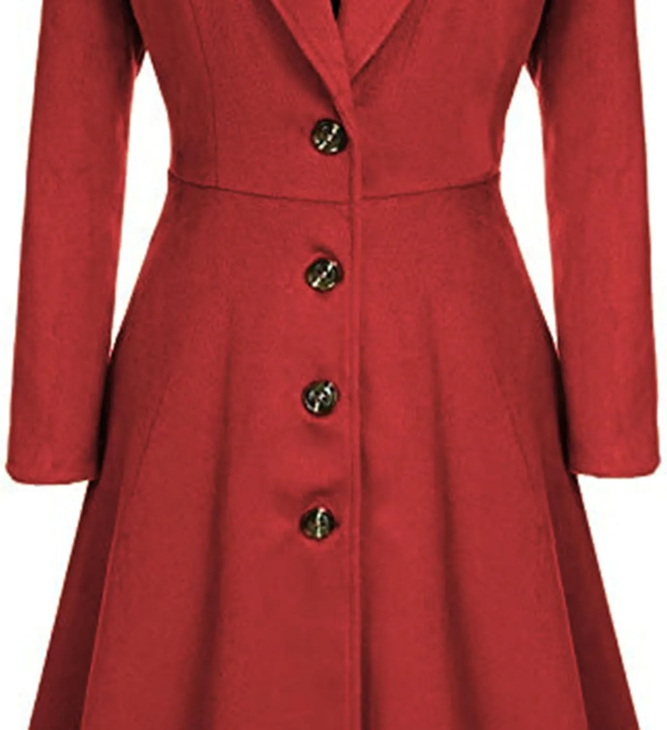 Maiyifu-GJ Women's Winter Wool Blend Dress Coats Notch Lapel Single Breasted Trench Coat Fashion Overcoat Jacket Outwear