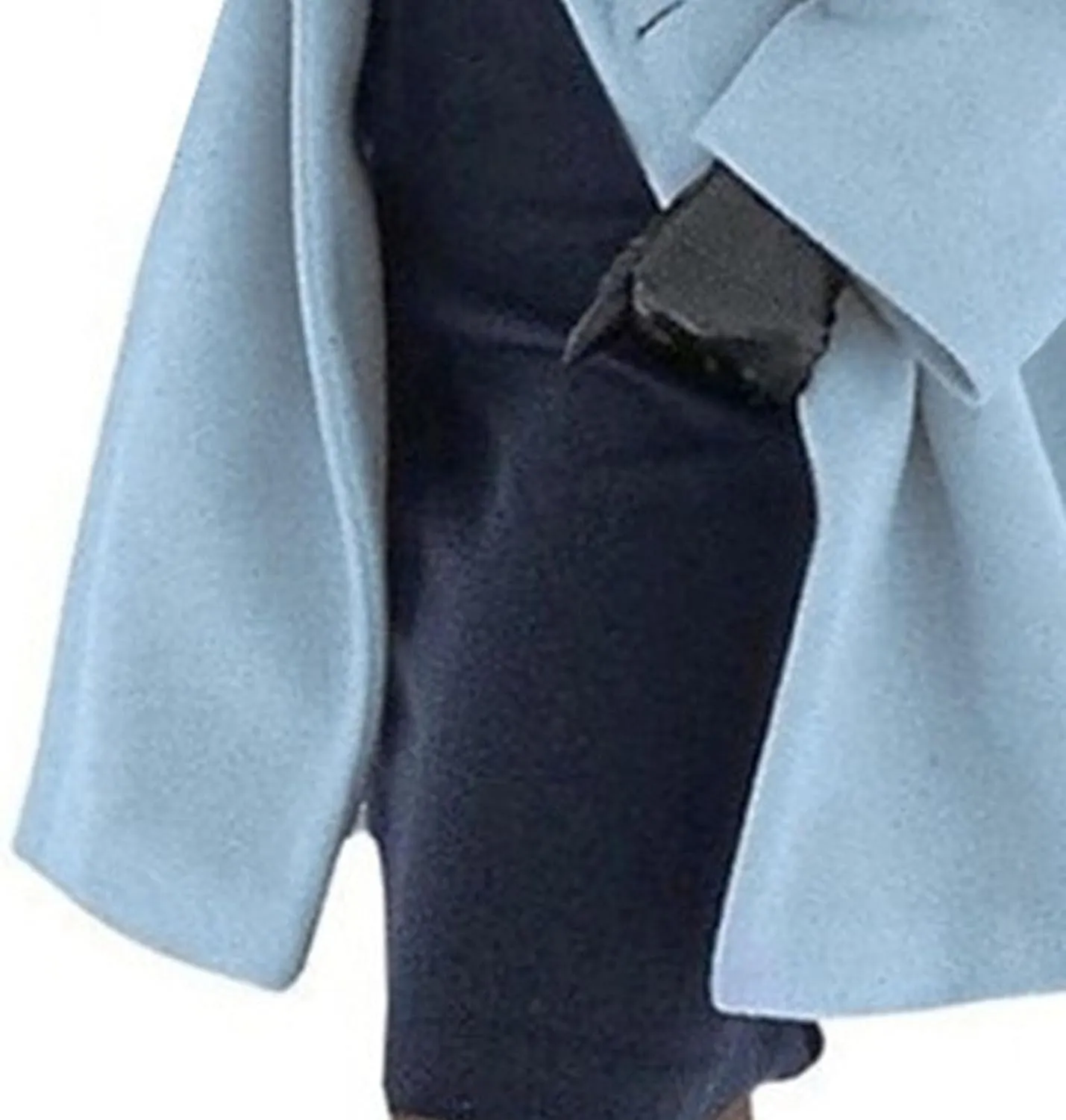 Maiyifu-GJ Wool Coat for Women Shawl Collar Trench Coats Wool Blend Lapel Single Breasted Long Coat Casual Cardigan Jacket