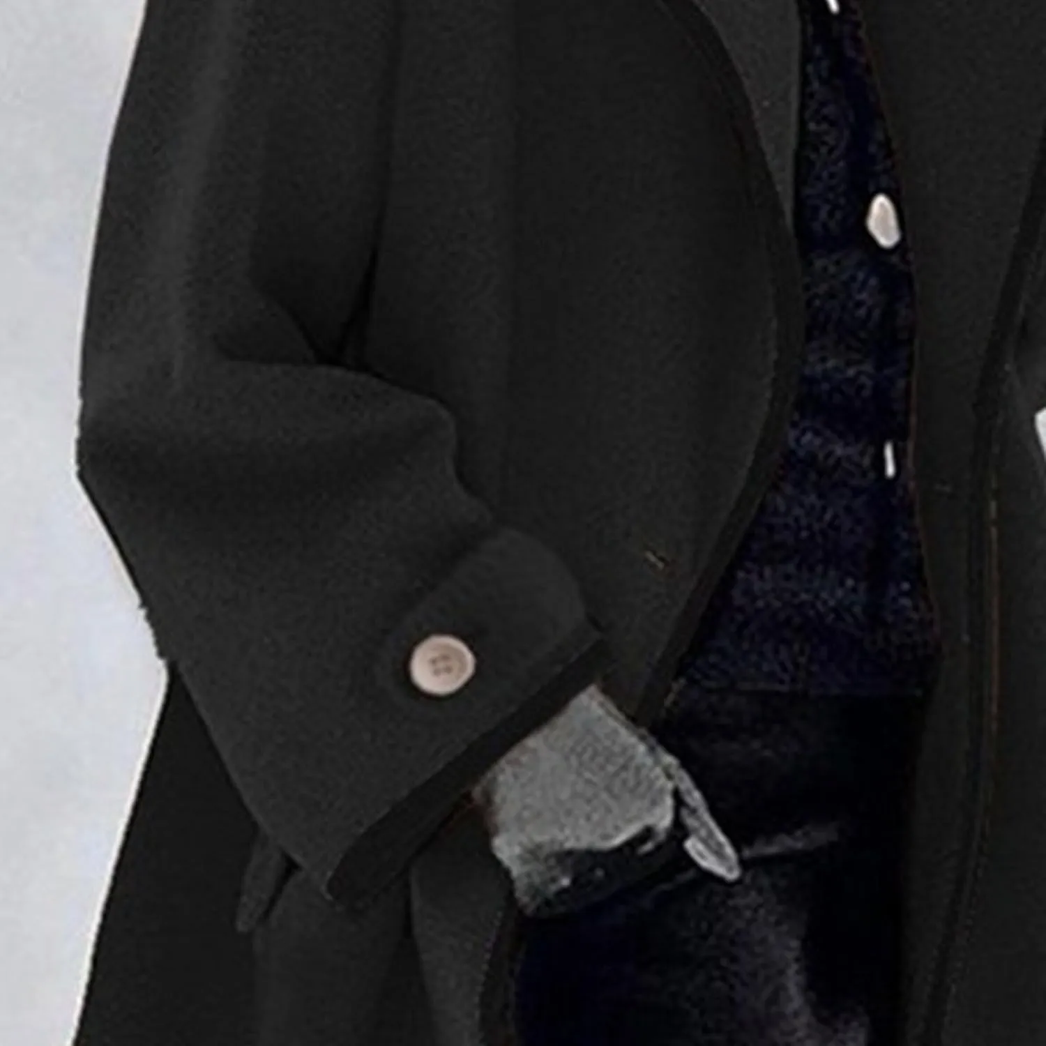 Maiyifu-GJ Wool Coat for Women Shawl Collar Trench Coats Wool Blend Lapel Single Breasted Long Coat Casual Cardigan Jacket