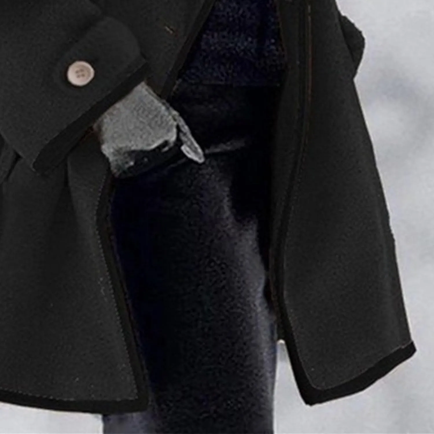 Maiyifu-GJ Wool Coat for Women Shawl Collar Trench Coats Wool Blend Lapel Single Breasted Long Coat Casual Cardigan Jacket