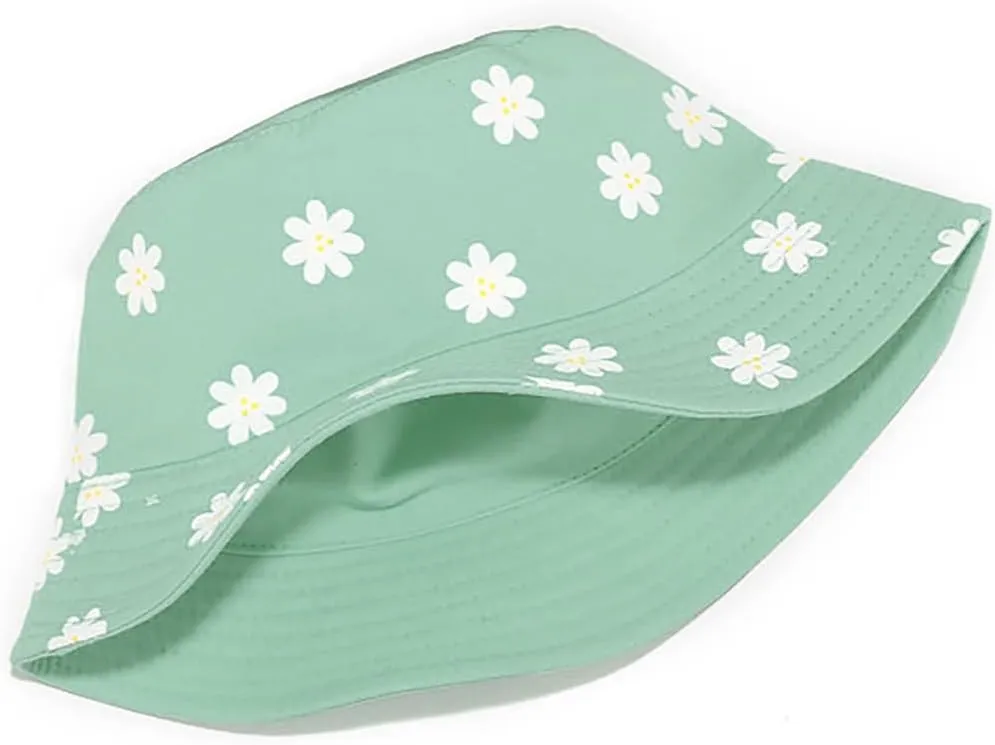 Malaxlx Unisex Bucket Hat Beach Sun Hat Aesthetic Fishing Hat for Men Women Teens, Reversible Double-Side-Wear
