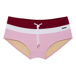 Maroon/Valentine Colorblock Corcovado Brief