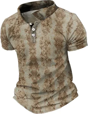 MARSVOVO Polo Shirts for Men Short Sleeve Breathable Button Cool Graphic Quick-Dry Daily Big and Tall Shirts for Men