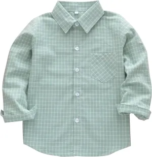 Men & Boy Button Down Shirt Kid Flannel Shirt Toddler Buffalo Plaid Shirt Boys Western Shirts Long Sleeve Father Son Shirt