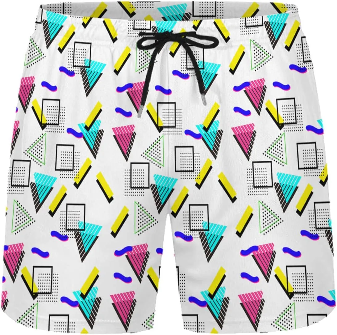 Mens 2 Piece Tracksuit Hawaiian Button Down Shirt and Compression Liner Shorts Sets with Bucket Hats
