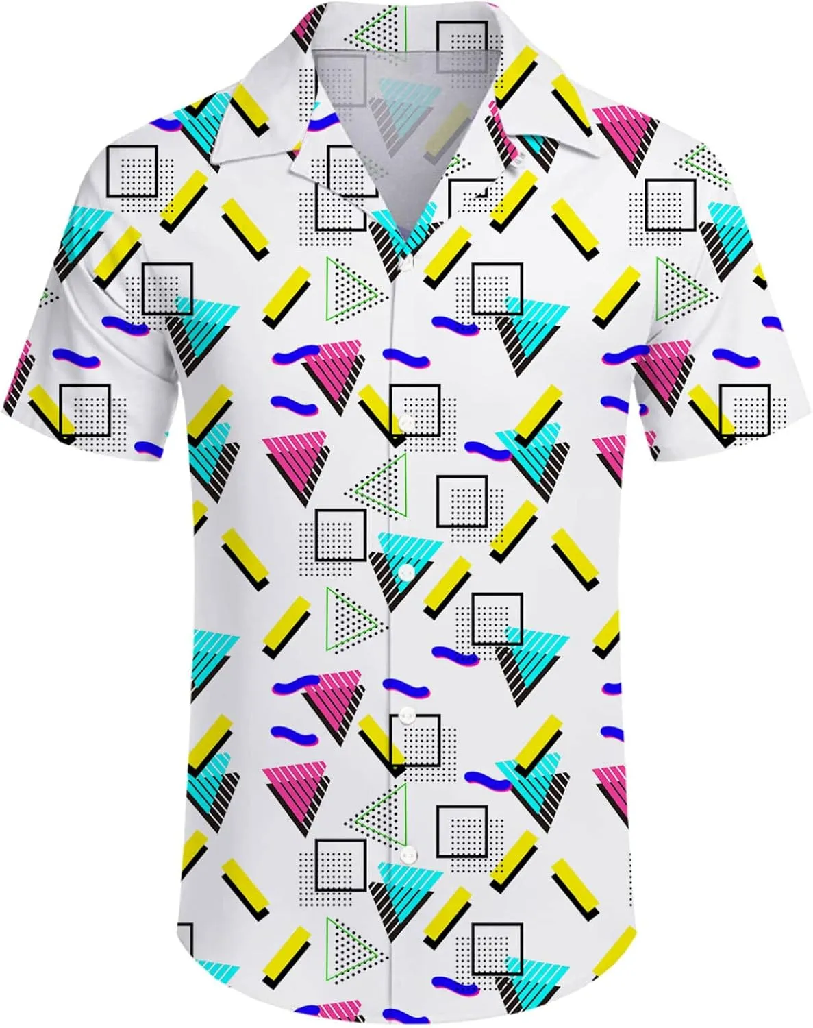 Mens 2 Piece Tracksuit Hawaiian Button Down Shirt and Compression Liner Shorts Sets with Bucket Hats