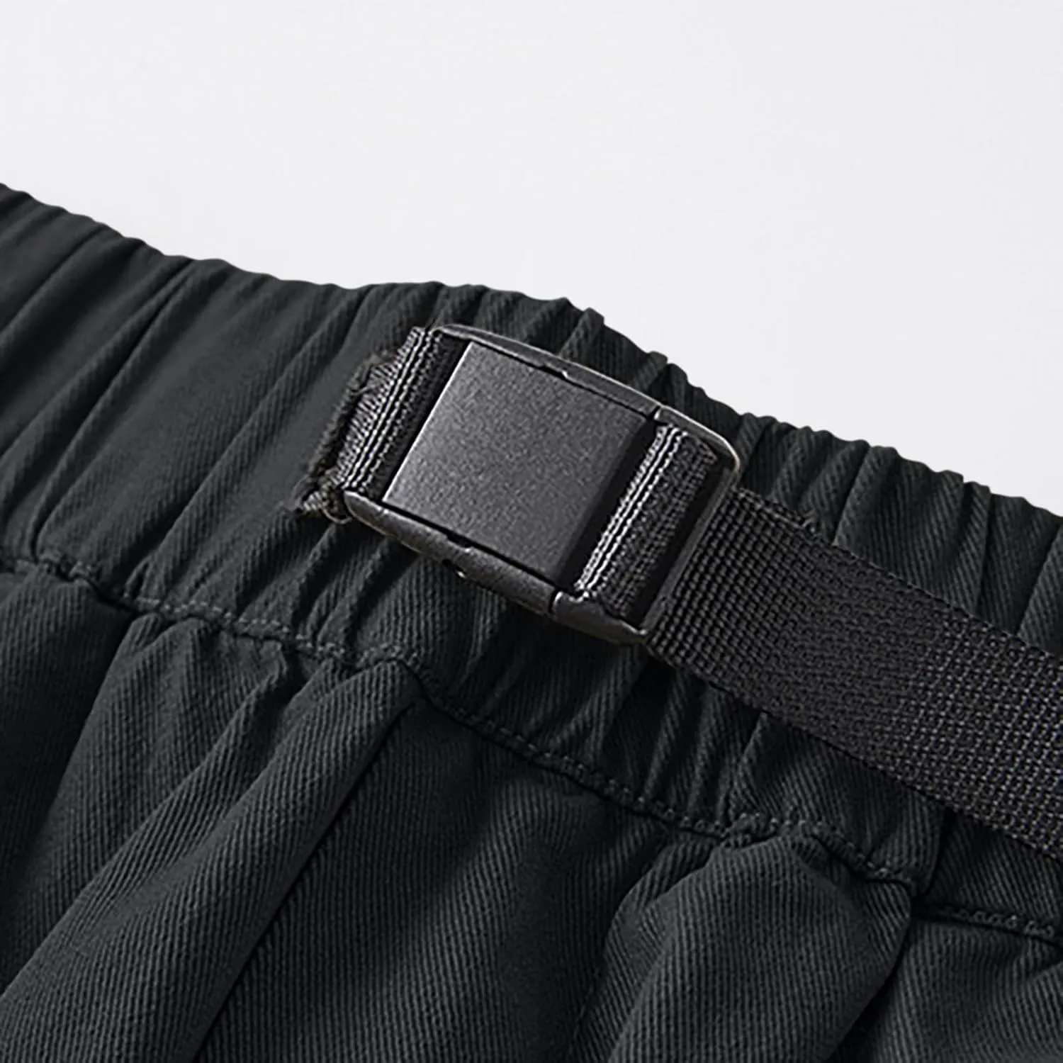 Men's Cargo Pants 2025 Fashion Hip Hop Baggy Pant with Multi Pockets Casual Solid Color Plus Size Loose Fit Trousers