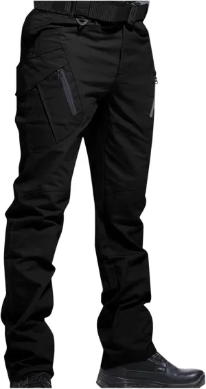 Men's Cargo Work Pants Ripstop Water Resistant Tactical Hiking Construction Outdoor Utility Pants with Pockets