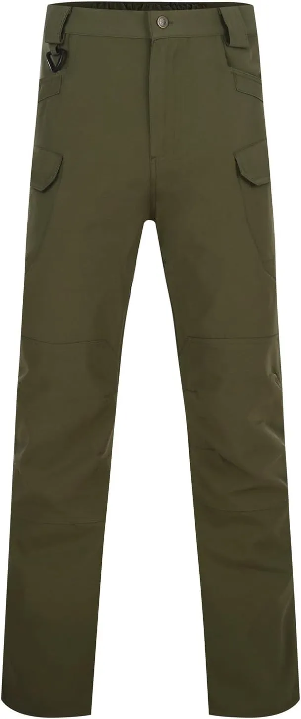Men's Casual Cargo Pants Straight Leg Stretch Trousers Hiking Tactical Wild Loose-fit Outdoor Pants with Flap Pockets