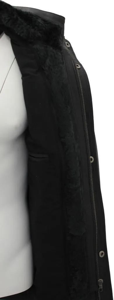 Mens Classic Warm Brown Leather Biker Jacket