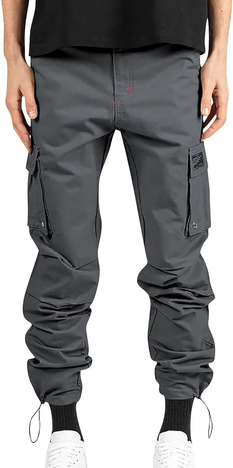 Mens Flexcamo Tactical Waterproof Pant for Men Relaxed Fit Work Camo Hiking Construction Pants Multi Pockets